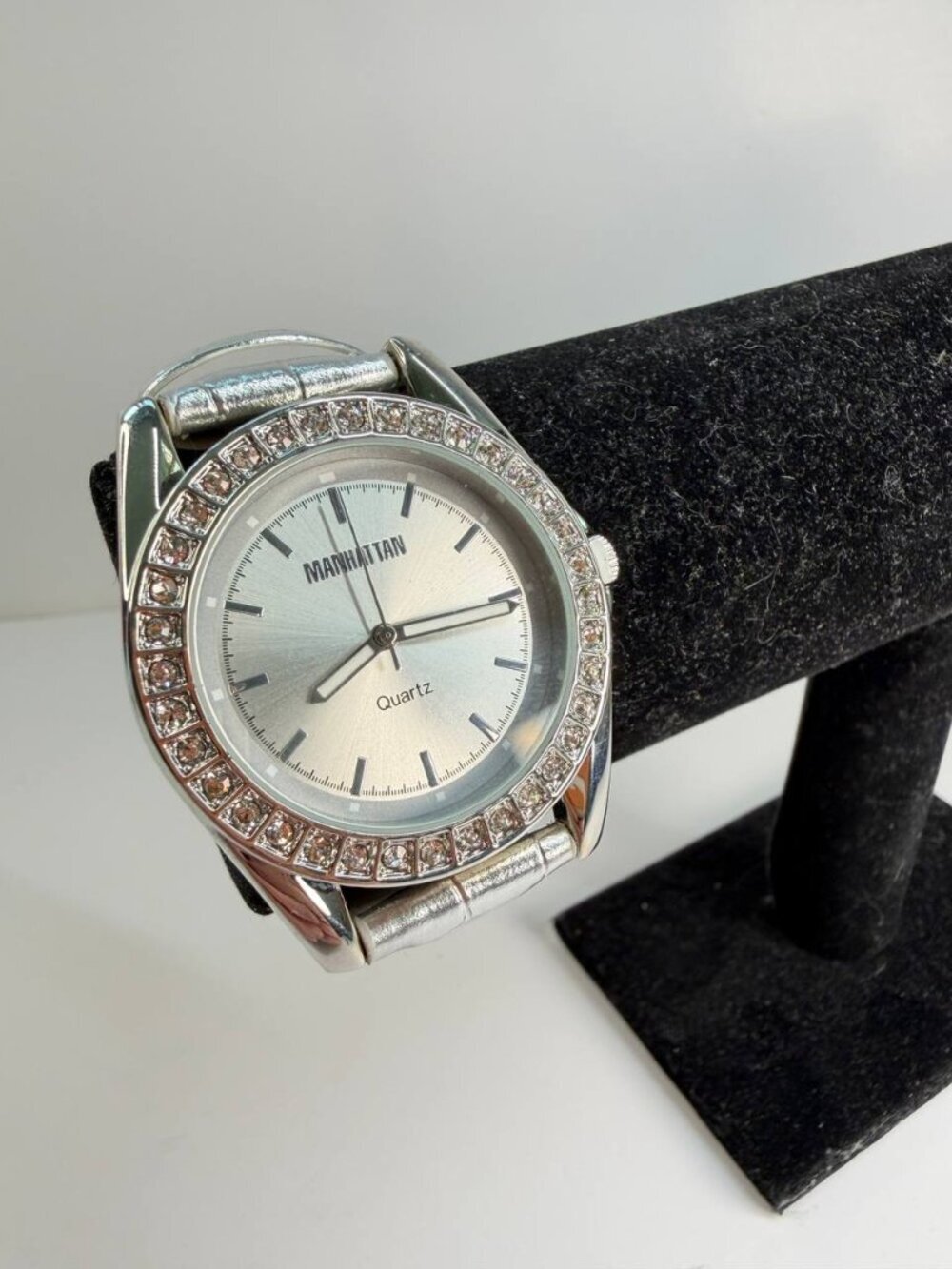 Manhattan by Croton Crystal Bezel Watch – Like New Condition